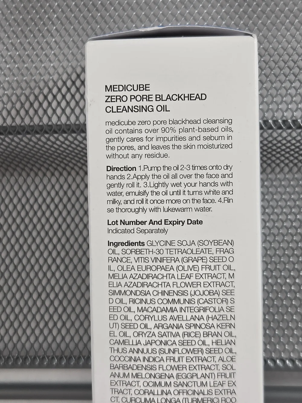 Medicube Zero Pore Blackhead Cleansing Oil – White NIB Sealed 205 Ml/6.93 Oz